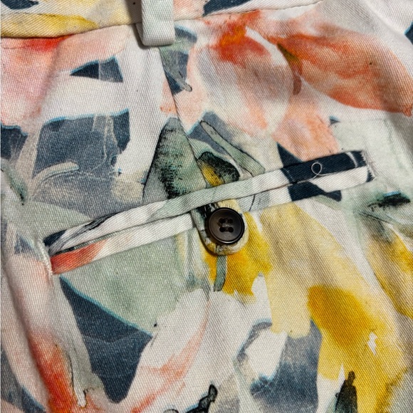 Zara Multicolor Floral Cropped Pants - Picture 7 of 8